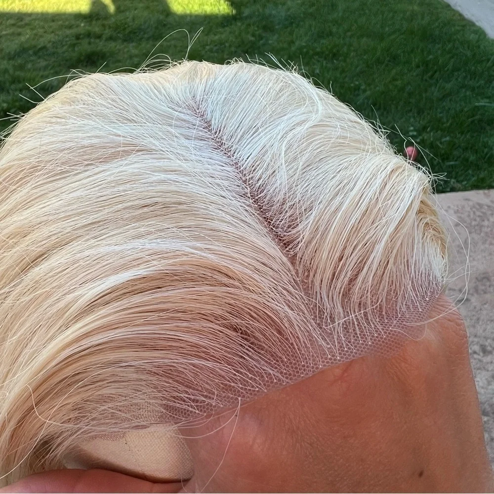 16” Blonde 613 HD 6x5 Lace Front Wig 100% Human Hair 230% Density #NC2